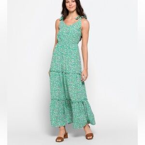 Skies are blue ditzy floral maxi